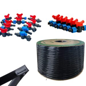 Kit d’Irrigation Goutte-à-Goutte avec Raccords et Tuyaux